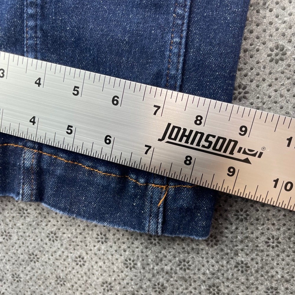 Pilcro Anthropologie Dark Wash Seam Detail Flare Jeans Size 31 Indigo Wide Leg - Picture 12 of 13